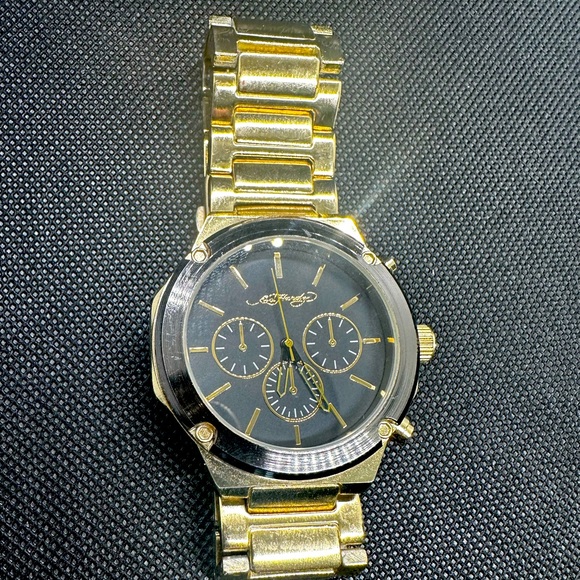 Ed Hardy | Accessories | Ed Hardy Mens Gold Quartz Watch | Poshmark